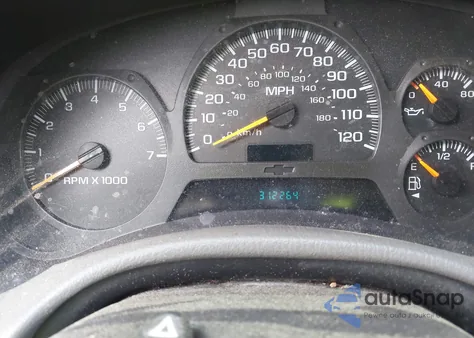 2002 Chevrolet Trailblazer Ext Lt из США, поврежденный, VIN 1GNES16S226126625